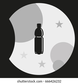 Plastic bottle icon.