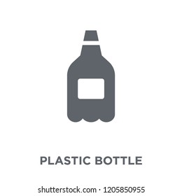 Plastic bottle icon. Plastic bottle design concept from Ecology collection. Simple element vector illustration on white background.