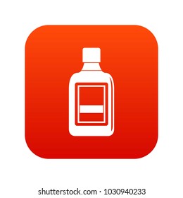Plastic bottle icon digital red for any design isolated on white vector illustration