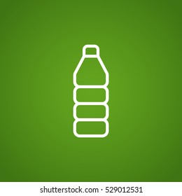  Plastic bottle icon flat