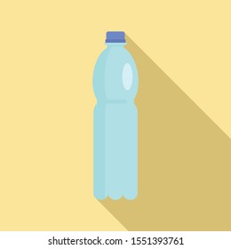 Plastic bottle icon. Flat illustration of plastic bottle vector icon for web design