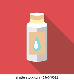 Plastic bottle icon. Flat illustration of plastic bottle vector icon for web