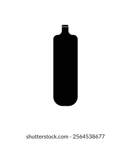 Plastic bottle icon flat style sign vector