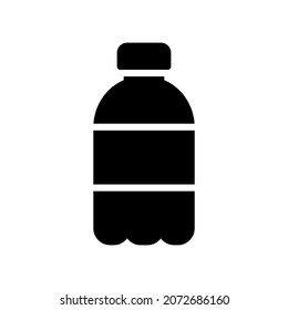 Plastic Bottle Icon, Glyph style icon vector illustration, Suitable for website, mobile app, print, presentation, infographic and any other project.