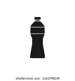Plastic bottle icon on white background.