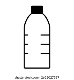 Plastic bottle icon on white background vector