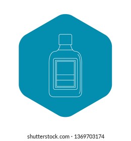 Plastic bottle icon. Outline illustration of plastic bottle vector icon for web