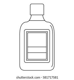 Plastic bottle icon. Outline illustration of plastic bottle vector icon for web