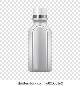 Plastic bottle icon. Realistic illustration of plastic bottle vector icon for web