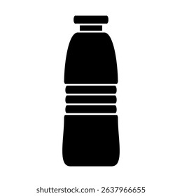 plastic bottle icon, simple flat style, vector illustration symbol sign logo template pictogram, for ui or ux isolated on white for mobile app, editable