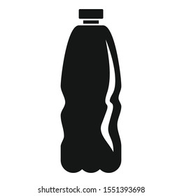 Plastic bottle icon. Simple illustration of plastic bottle vector icon for web design isolated on white background