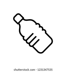 Plastic bottle icon vector
