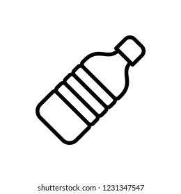 Plastic bottle icon vector