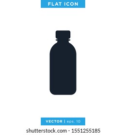 Plastic Bottle Icon Vector Design Template