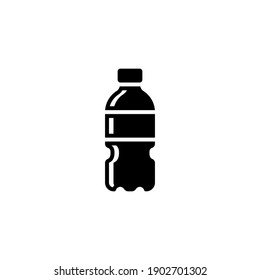 Plastic Bottle Icon Vector Glyph Style Design