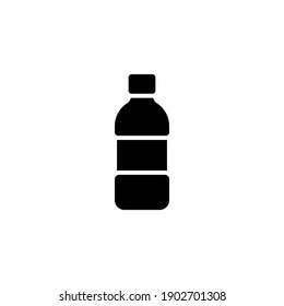 Plastic Bottle Icon Vector Glyph Style Design