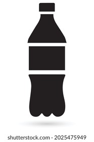 plastic bottle icon vector glyph style design