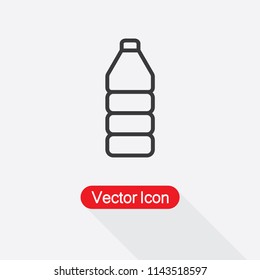 Plastic Bottle Icon Vector Illustration Eps10