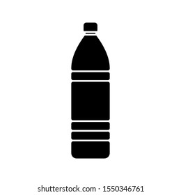 Plastic bottle icon vector illustration on blank background