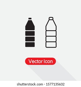Plastic Bottle Icon Vector Illustration Eps10