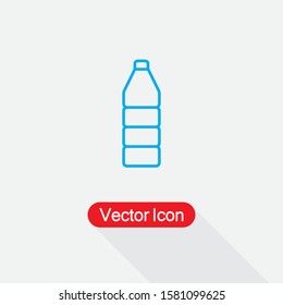 Plastic Bottle Icon Vector Illustration Eps10