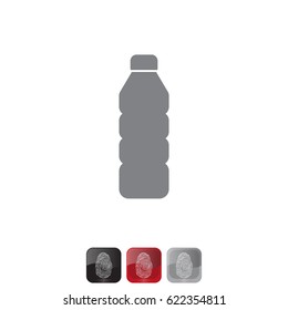 Plastic bottle icon. vector illustration 