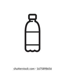 plastic bottle icon vector symbol template