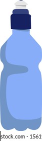 Plastic bottle, illustration, vector on white background.
