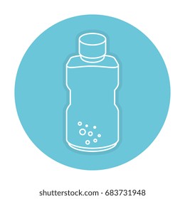 plastic bottle isolated icon