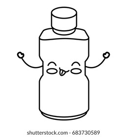 plastic bottle kawaii character