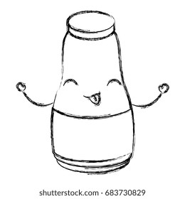 plastic bottle kawaii character