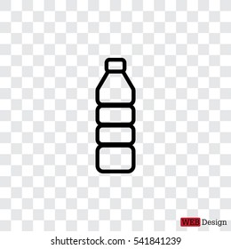 Plastic bottle line icon 