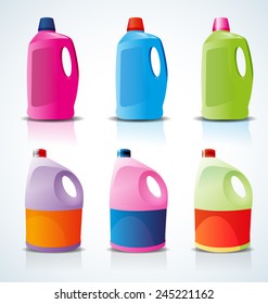 plastic bottle for liquid laundry detergent