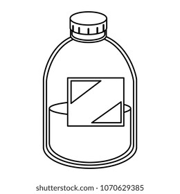 plastic bottle with liquid product