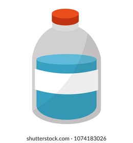 plastic bottle with liquid product