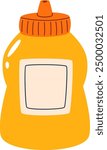 Plastic Bottle For Liquid Products Vector Illustration
