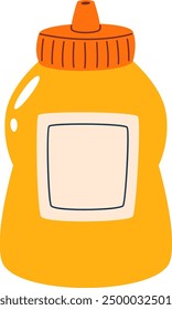 Botella de plástico para Productos líquidos Ilustración vectorial