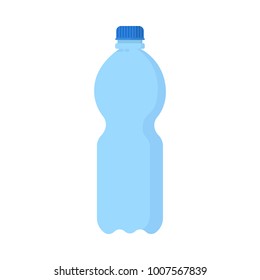 Plastic bottle with mineral water