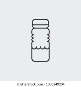 Plastic bottle modern simple vector icon