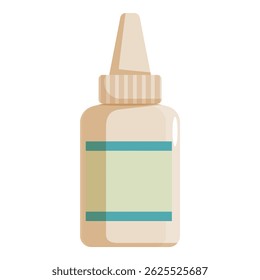 Plastic bottle of nasal spray medicine providing relief and treatment for allergies, colds, and sinus issues