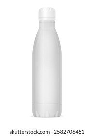 Plastic bottle on a white background. Vector illustration.