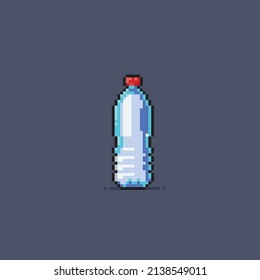 plastic bottle in pixel