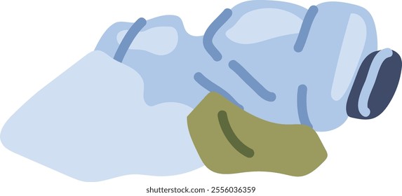 Plastic bottle polluting the environment, highlighting the urgent issues of environmental damage, the critical need for recycling, and effective waste management practices