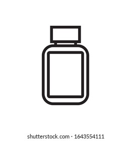 plastic bottle product line style icon vector illustration design