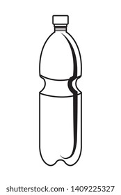 plastic bottle recycle icon vector illustration