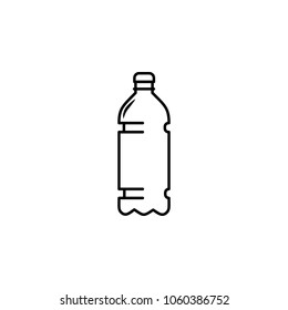 plastic bottle of soda icon. Element of bottle for mobile concept and web apps. Thin line icon for website design and development, app development. Premium icon on white background