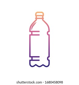 botella de plástico de nolan soda icono. Línea delgada simple, vector de contorno de iconos BOTTLE para ui y ux, sitio web o aplicación móvil