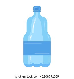 Plastic Bottle Transparent Containers Different Sizes Stock Vector ...