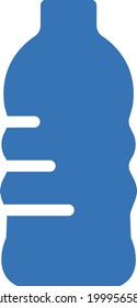 plastic bottle vector glyph colour icon