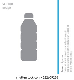 Plastic bottle - Vector icon isolated